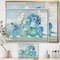 Designart - Coastl Flowers Bouquets - Nautical & Coastal Canvas in Gold Frame